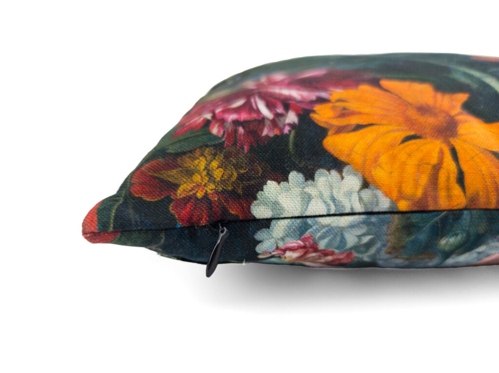 Kissenbezug 40x40cm – Barockes Blütengemälde