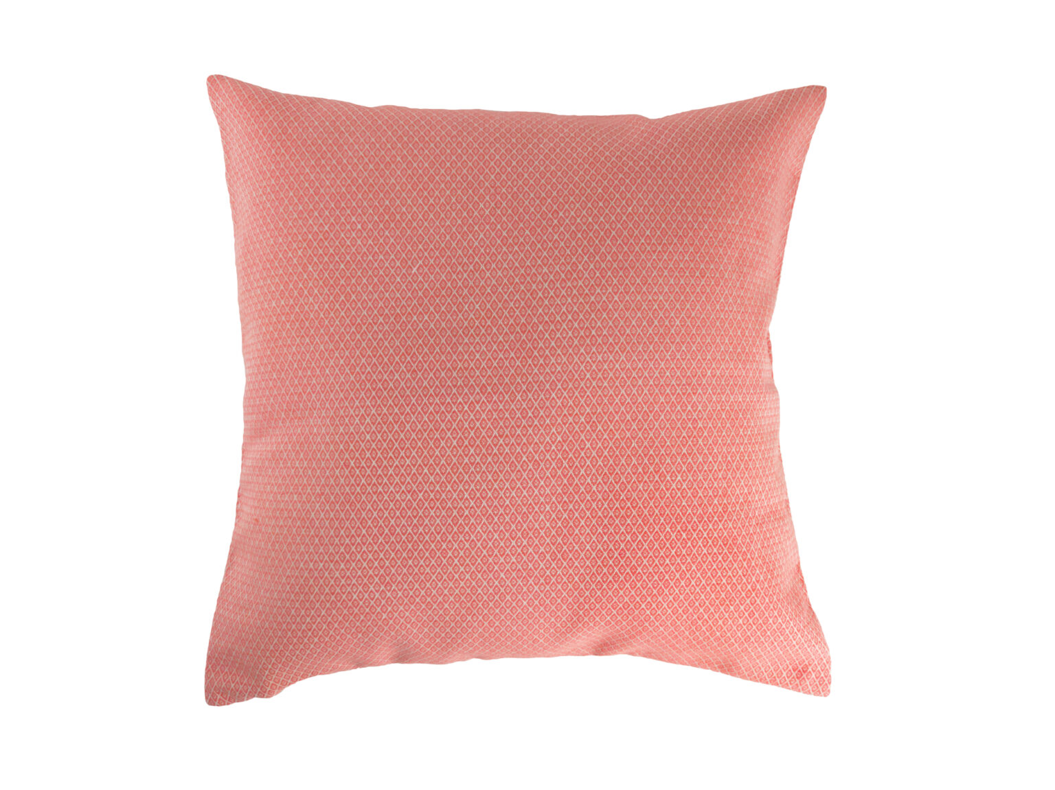 Kissenbezug 40x40cm – Rauten koralle