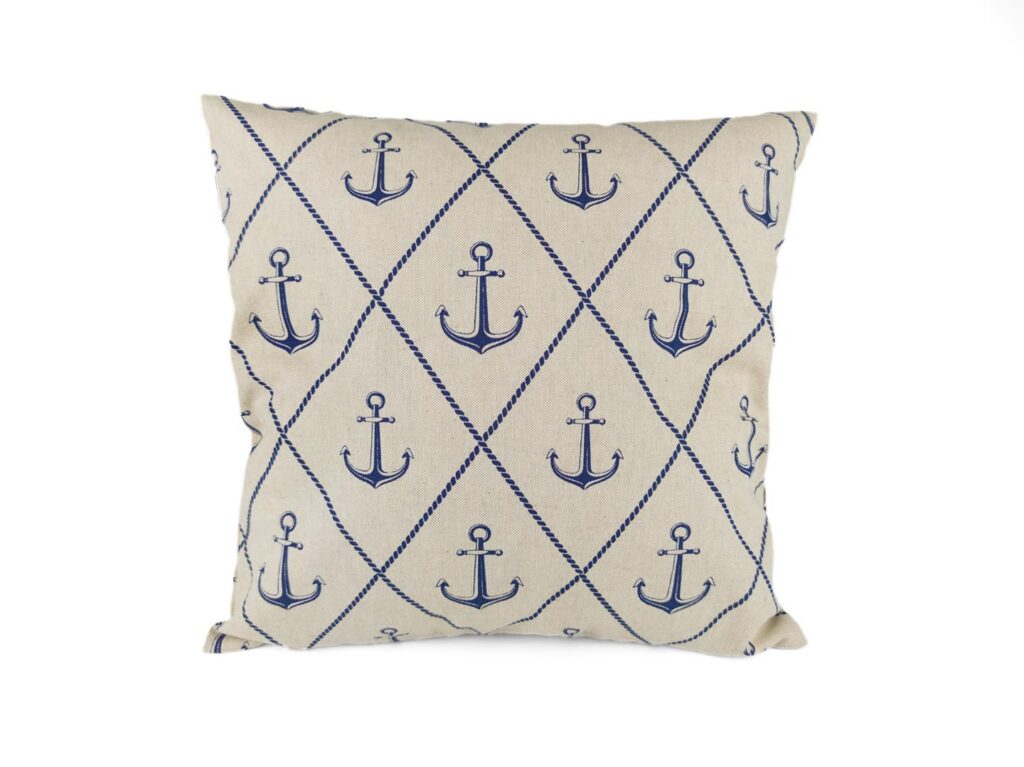 Kissenbezug 40x40cm – Anker & Seilmuster