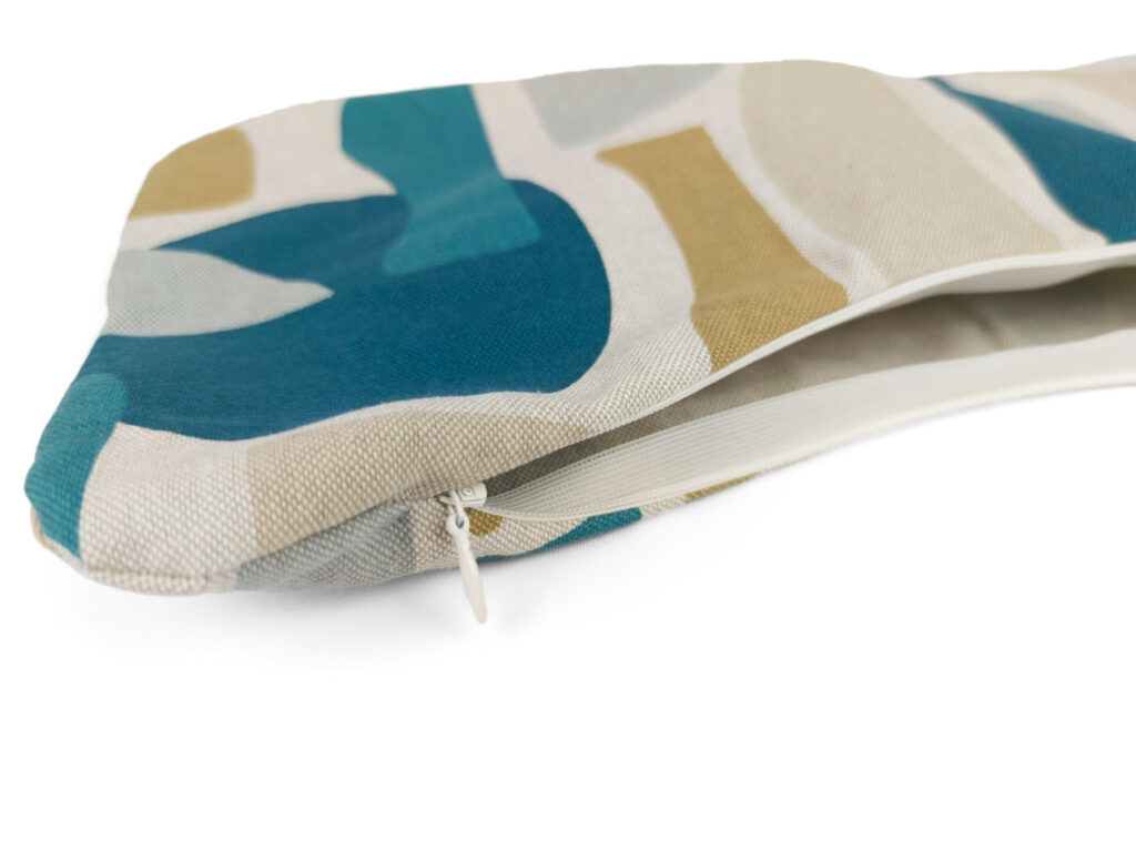 Leseknochenbezug – Retro-Muster petrol