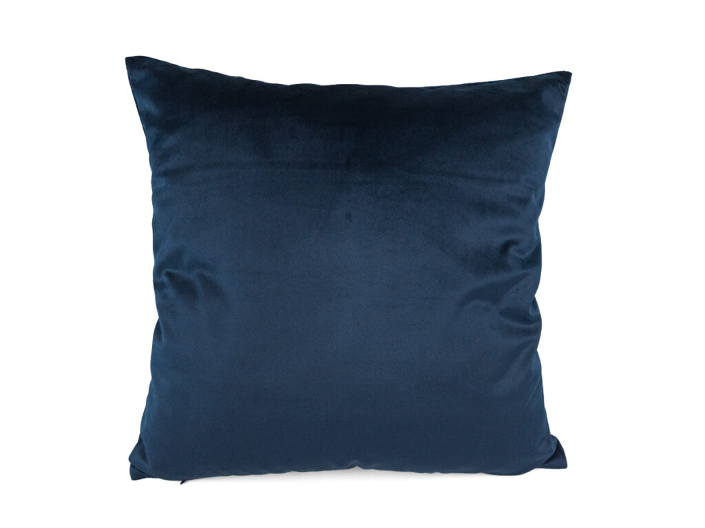 Kissenbezug 40x40cm - Samt mitternachtsblau