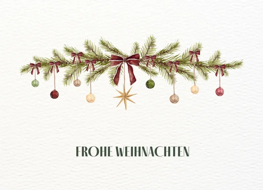 Postkarte – Frohe Weihnachten