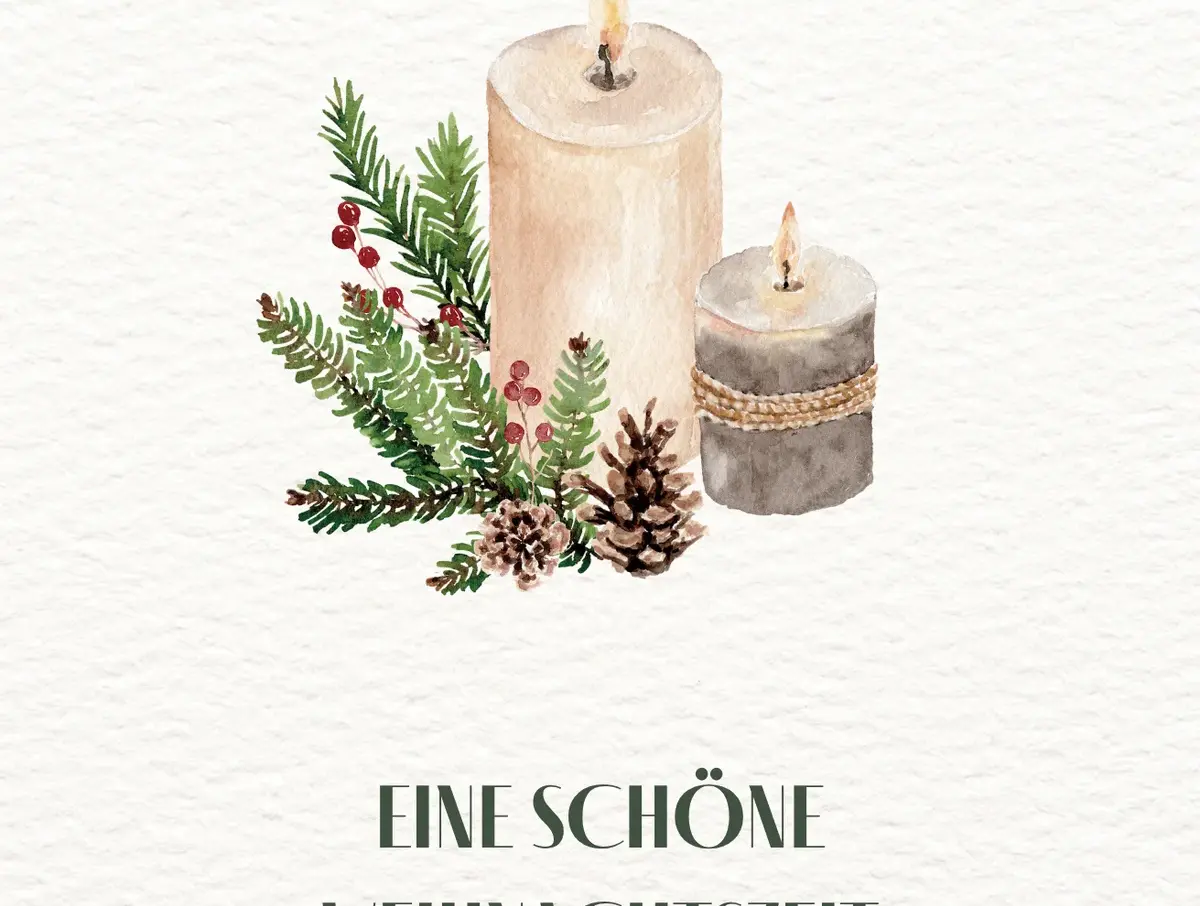 Postkarte – Eine schöne Weihnachtszeit